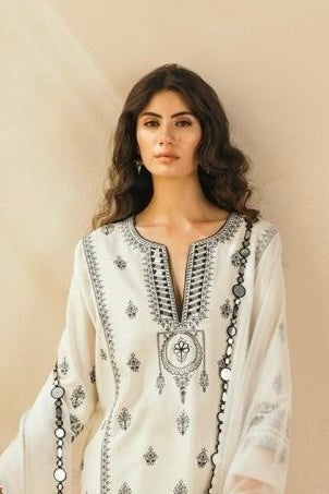 Embroidered Kurti Set with Potli Bag
