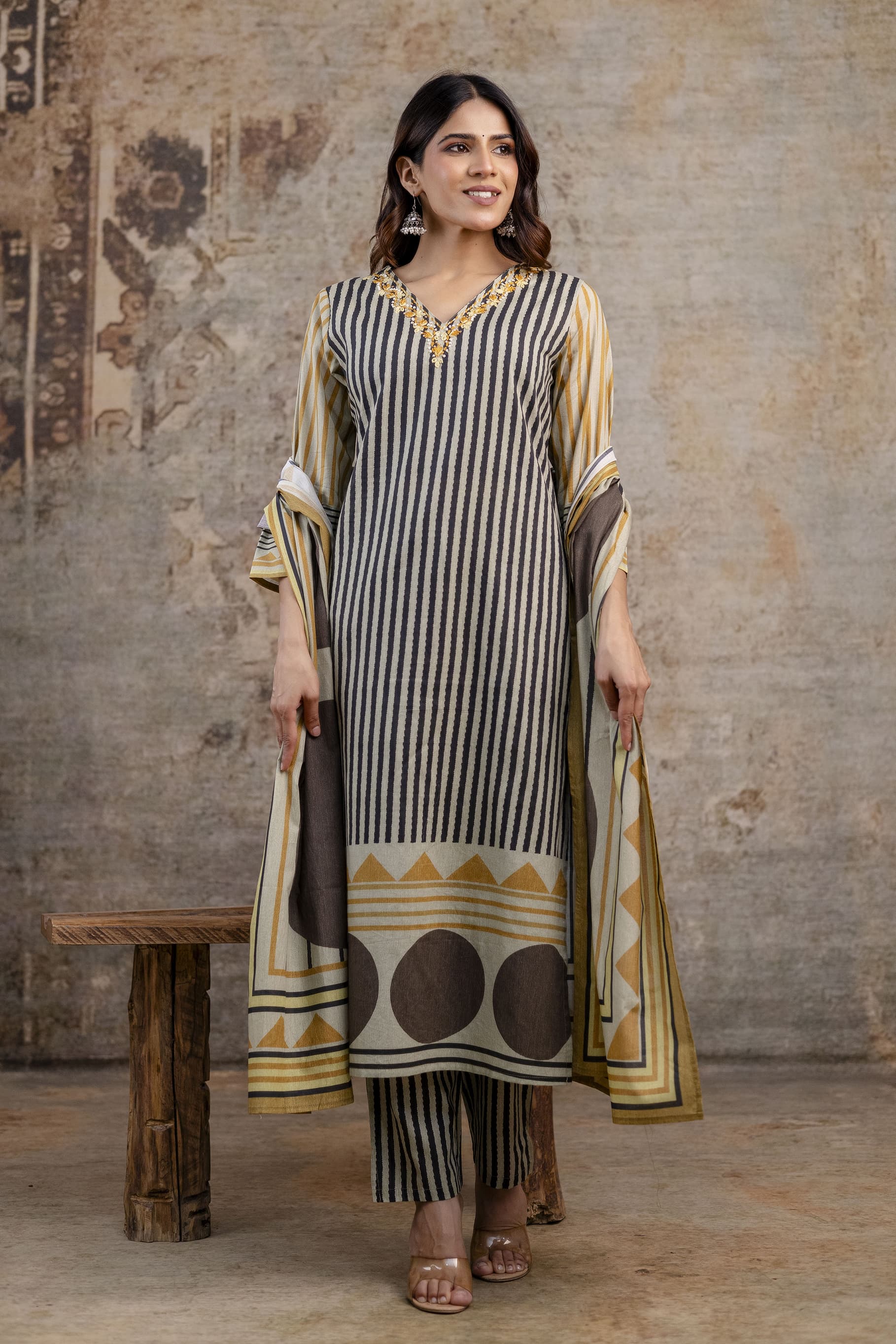 Pure Cotton Ethnic Set