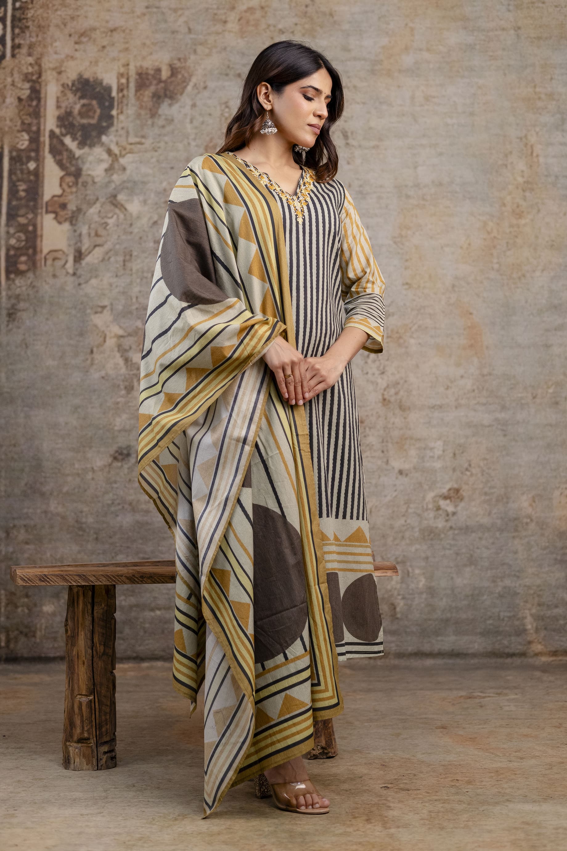 Pure Cotton Ethnic Set