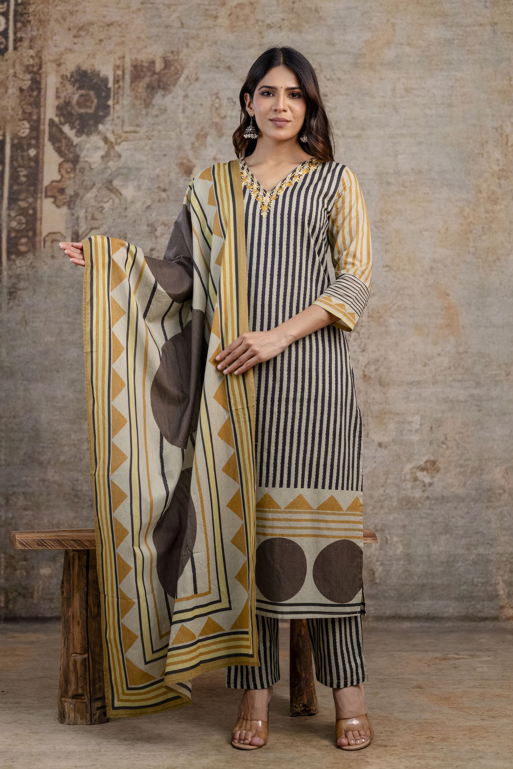 Pure Cotton Ethnic Set