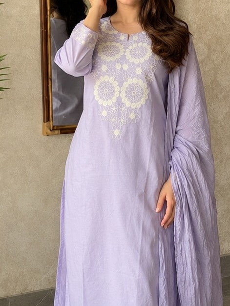 LAVENDER KURTI SET