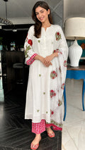 Rosé Garden Cotton Kurti Set