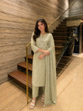 LIGHT GREEN KURTI SET