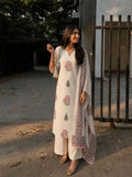 Ivory Blossom Kurta Set