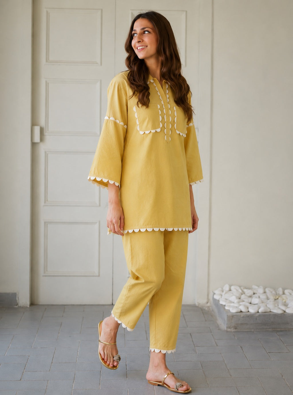 Sunshine Scallop Co-Ord Set